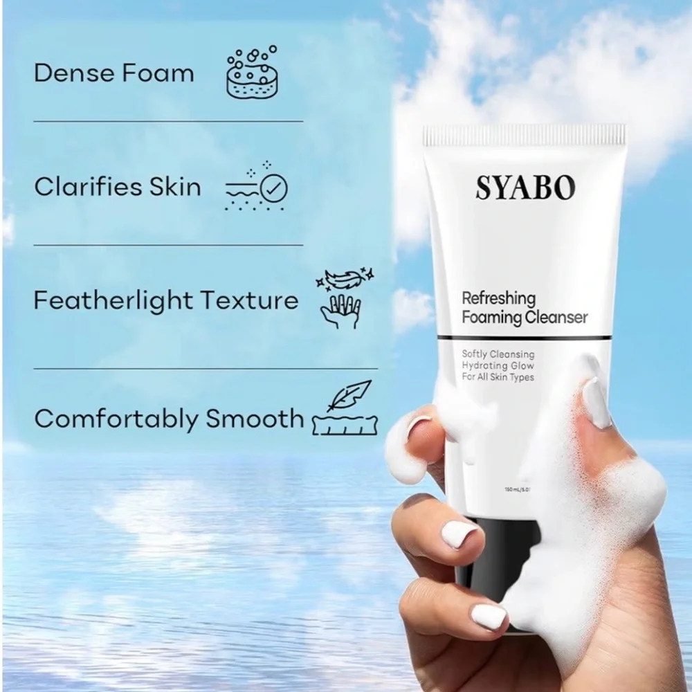 Syabo Refreshing Foaming Cleanser For All Skin Types 5.07 oz. In Sealed Box